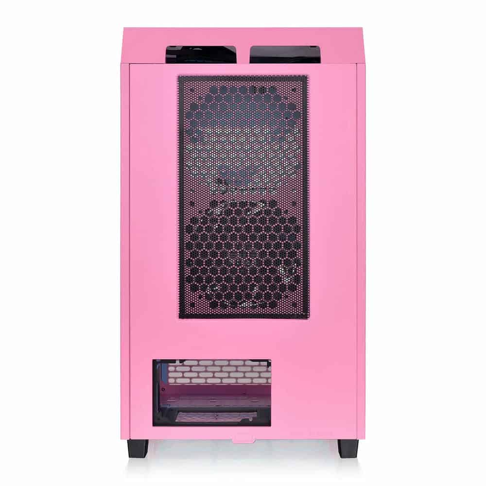 (image for) Thermaltake The Tower 200 Bubble Pink Mini Chassis Tempered Glass PC Gaming Case